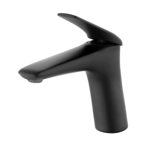 Torneira Monocomando Baixa para Banheiro (Beni Preta Fosca)