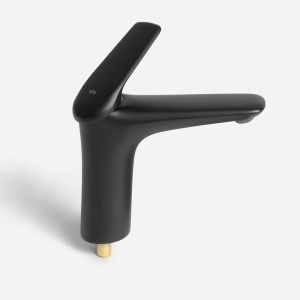 Torneira Monocomando Baixa para Banheiro (Beni Preta Fosca)