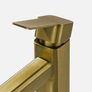 Torneira Monocomando Baixa para Banheiro Inox (Adda Dourada Fosca)