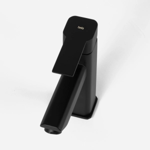 Torneira Monocomando Baixa para Banheiro Inox (Adda Preta Fosca)