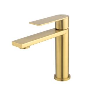 Torneira Monocomando Baixa para Banheiro Inox (Bell Ouro Fosca)