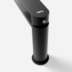 Torneira Monocomando Baixa para Banheiro Inox (Bell Preta Fosca)