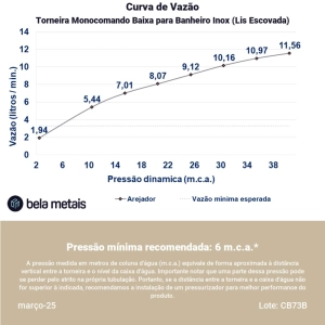 Torneira Monocomando Baixa para Banheiro Inox (Lis Escovada)