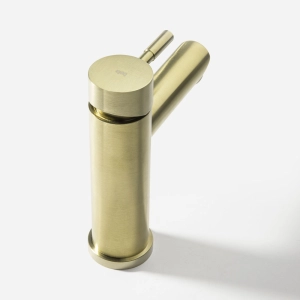 Torneira Monocomando Baixa para Banheiro Inox (Lis Ouro Fosca)