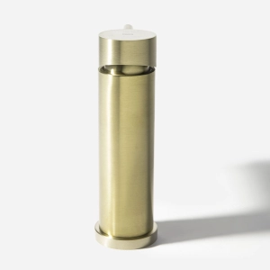 Torneira Monocomando Baixa para Banheiro Inox (Lis Ouro Fosca)