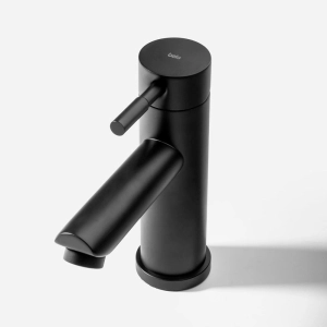 Torneira Monocomando Baixa para Banheiro Inox (Lis Preta Fosca)