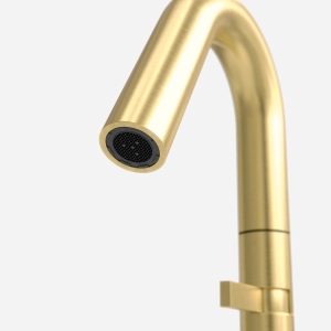 Torneira Monocomando Baixa para Banheiro Inox (Tille Ouro Fosca)