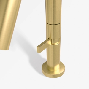 Torneira Monocomando Baixa para Banheiro Inox (Tille Ouro Fosca)