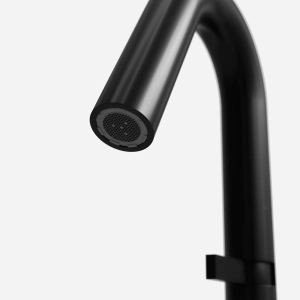 Torneira Monocomando Baixa para Banheiro Inox (Tille Preta Fosca)