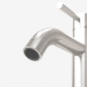 Torneira Monocomando Baixa para Banheiro Inox (Una Escovada)