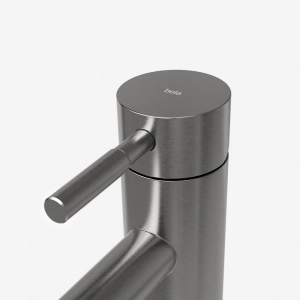 Torneira Monocomando Baixa para Banheiro Inox (Una Grafite Fosca)