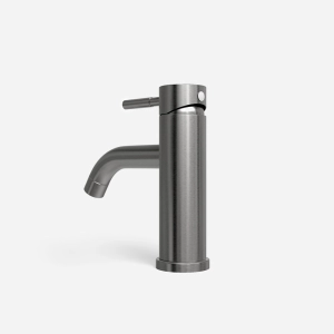 Torneira Monocomando Baixa para Banheiro Inox (Una Grafite Fosca)