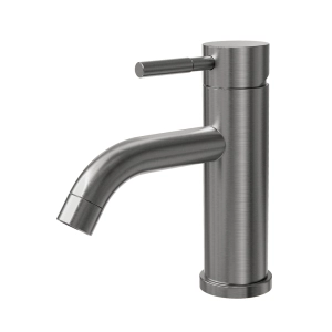 Torneira Monocomando Baixa para Banheiro Inox (Una Grafite Fosca)