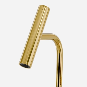 Torneira Monocomando Baixa para Banheiro (Lay Dourada)