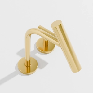 Torneira Monocomando Baixa para Banheiro (Lay Dourada)