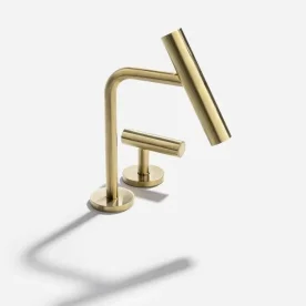 Produto Torneira Monocomando Baixa para Banheiro (Lay Ouro Fosca) - Outlet