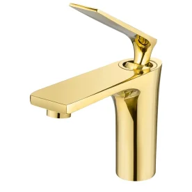 Produto Torneira Monocomando Baixa para Banheiro (Michigan Dourada) - Outlet