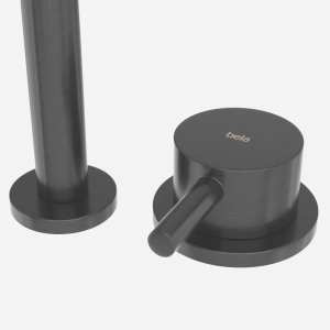 Torneira Monocomando Baixa para Banheiro (Milos Grafite Fosca)