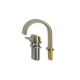 Torneira Monocomando Baixa para Banheiro (Milos Ouro Fosco) - Outlet Produto Torneira Monocomando Baixa para Banheiro (Milos Ouro Fosco) - Outlet