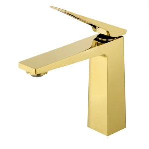 Torneira Monocomando Baixa para Banheiro (Zeya Dourada)