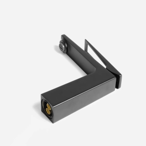 Torneira Monocomando Baixa para Banheiro (Zeya Preta Fosca)