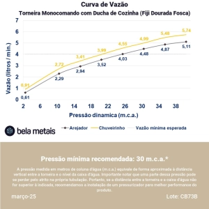 Torneira Monocomando com Ducha de Cozinha Inox (Fiji Dourada Fosca)