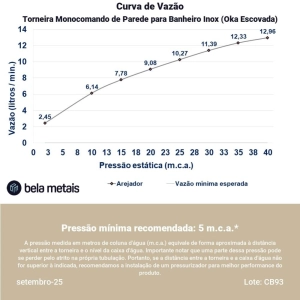 Torneira Monocomando de Parede para Banheiro Inox (Oka Escovada)
