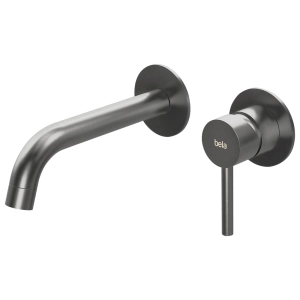 Torneira Monocomando de Parede para Banheiro Inox (Oka Grafite Fosca)