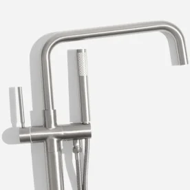 Torneira Monocomando de Piso para Banheira (Lena Escovada) - Outlet Produto Torneira Monocomando de Piso para Banheira (Lena Escovada) - Outlet