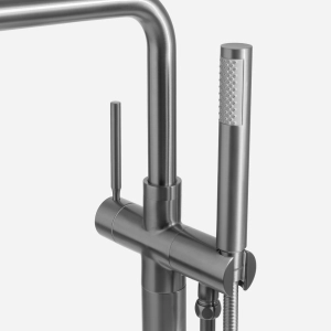 Torneira Monocomando de Piso para Banheira (Lena Grafite Fosca)