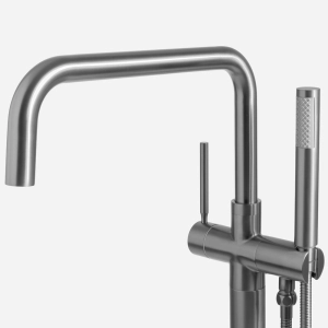 Torneira Monocomando de Piso para Banheira (Lena Grafite Fosca)