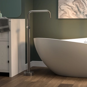 Torneira Monocomando de Piso para Banheira (Lena Grafite Fosca)