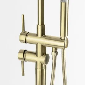 Torneira Monocomando de Piso para Banheira (Maule Ouro Fosca) - Outlet Produto Torneira Monocomando de Piso para Banheira (Maule Ouro Fosca) - Outlet
