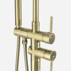 Torneira Monocomando de Piso para Banheira (Maule Ouro Fosca) - Outlet Produto Torneira Monocomando de Piso para Banheira (Maule Ouro Fosca) - Outlet