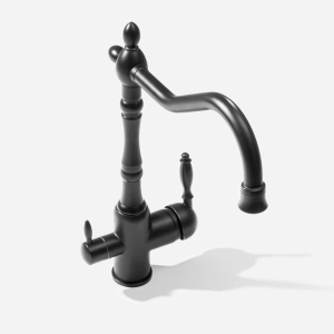 Torneira Monocomando Girat&oacute;ria de Filtro (Aran Preta Fosca)