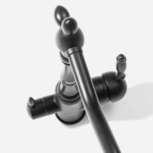 Torneira Monocomando Girat&oacute;ria de Filtro (Aran Preta Fosca)