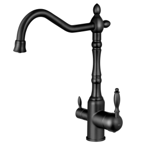 Torneira Monocomando Girat&oacute;ria de Filtro (Aran Preta Fosca)