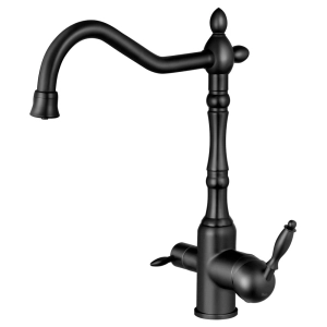 Torneira Monocomando Girat&oacute;ria de Filtro (Aran Preta Fosca)