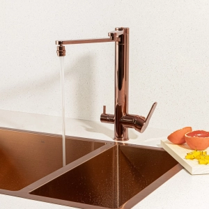 Torneira Monocomando Girat&oacute;ria de Filtro (Ibiza Ros&eacute; Gold)