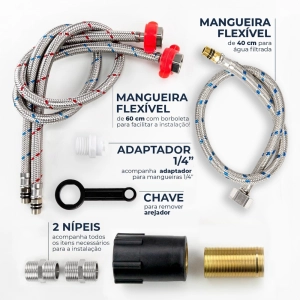 Torneira Monocomando Girat&oacute;ria de Filtro (Ubatuba Cromada)