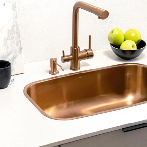 Torneira Monocomando Girat&oacute;ria de Filtro (Ubatuba Ros&eacute; Gold Fosca)