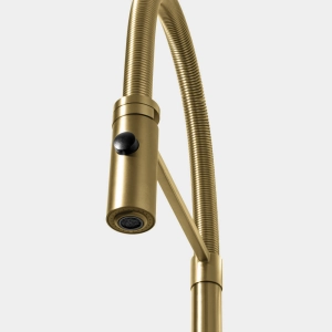 Torneira Monocomando Gourmet de Cozinha Inox (Capri Dourada Fosca)