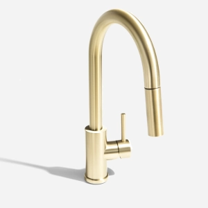 Torneira Monocomando Gourmet de Cozinha Inox (Maldivas Ouro Fosca)