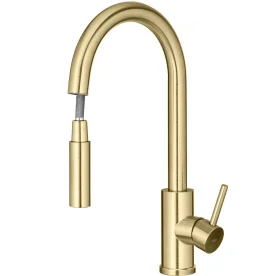 Produto Torneira Monocomando Gourmet de Cozinha Inox (Maldivas Dourada Fosca) - Outlet