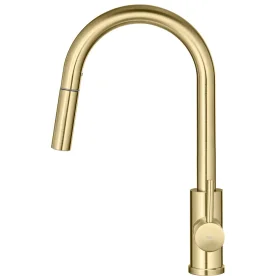 Produto Torneira Monocomando Gourmet de Cozinha Inox (Maldivas Dourada Fosca) - Outlet