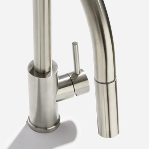 Torneira Monocomando Gourmet de Cozinha Inox (Maldivas Escovada)