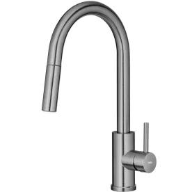 Torneira Monocomando Gourmet de Cozinha Inox (Maldivas Grafite Fosca)