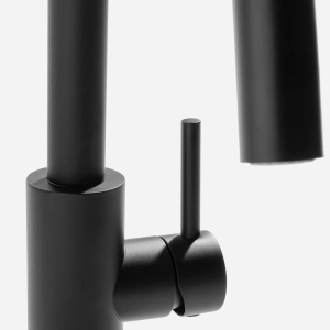 Torneira Monocomando Gourmet de Cozinha Inox (Maldivas Preta Fosca)