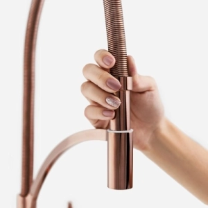 Torneira Monocomando Gourmet de Cozinha (Riviera Ros&eacute; Gold) - Outlet