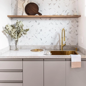 Torneira Monocomando Gourmet de Cozinha (Venice Dourada Fosca)